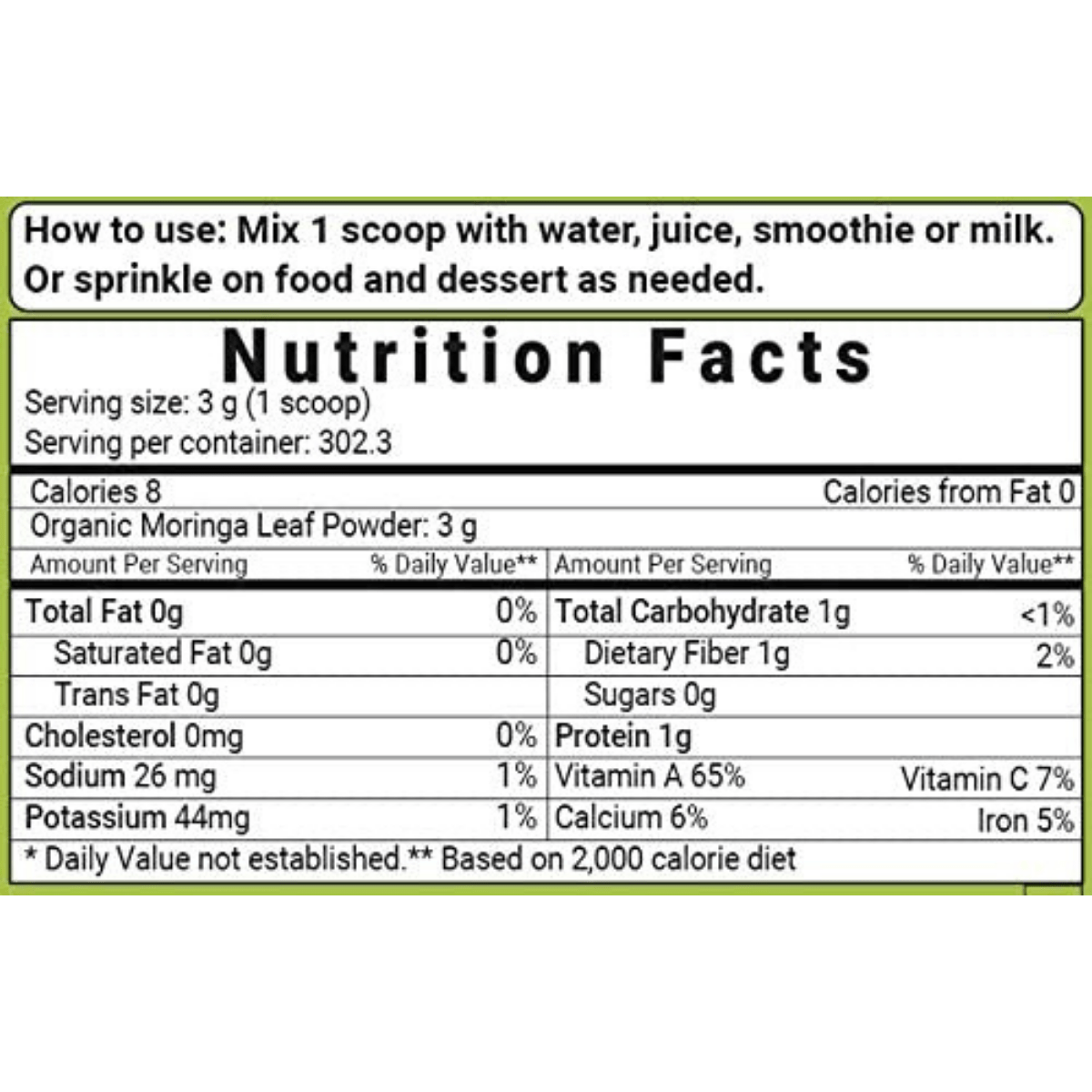 Micro Ingredients Moringa Oleifera - 2 lb - Haz Tu Pedido