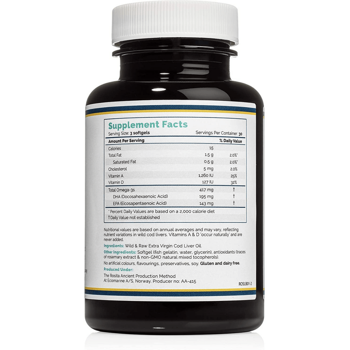Aceite de Hígado de Bacalao- 90 Cápsulas Blandas - Haz Tu Pedido
