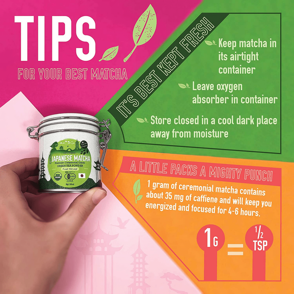 Matcha Organics Matcha Tea - 30 g - Haz Tu Pedido