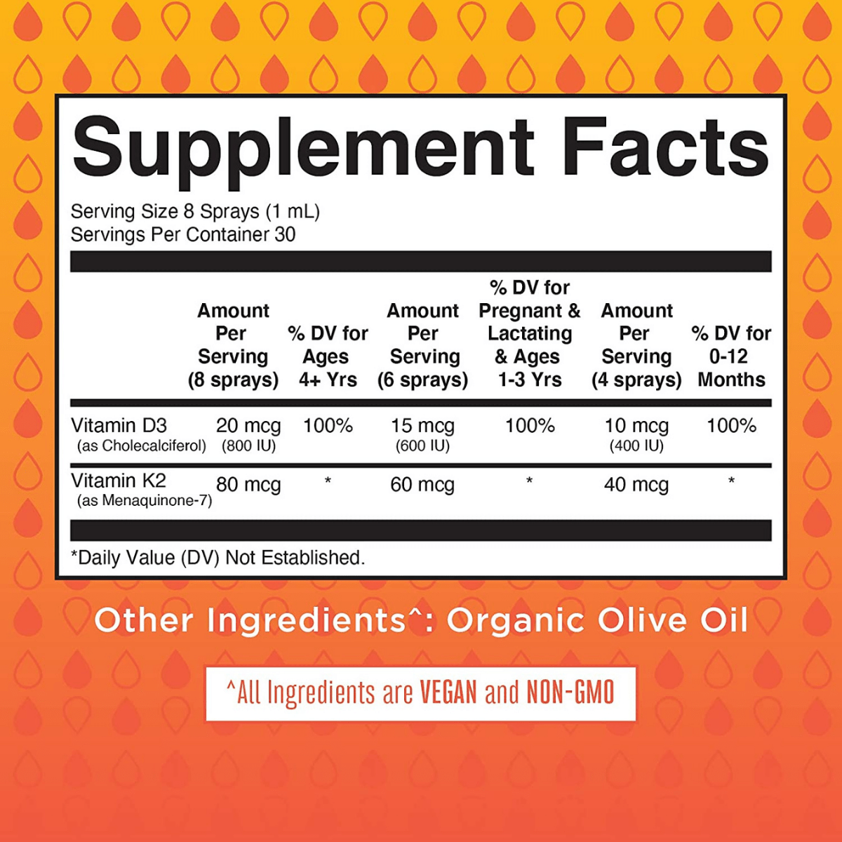 MaryRuth Organics Vitamin D3+K2 - 30 ml - Haz Tu Pedido