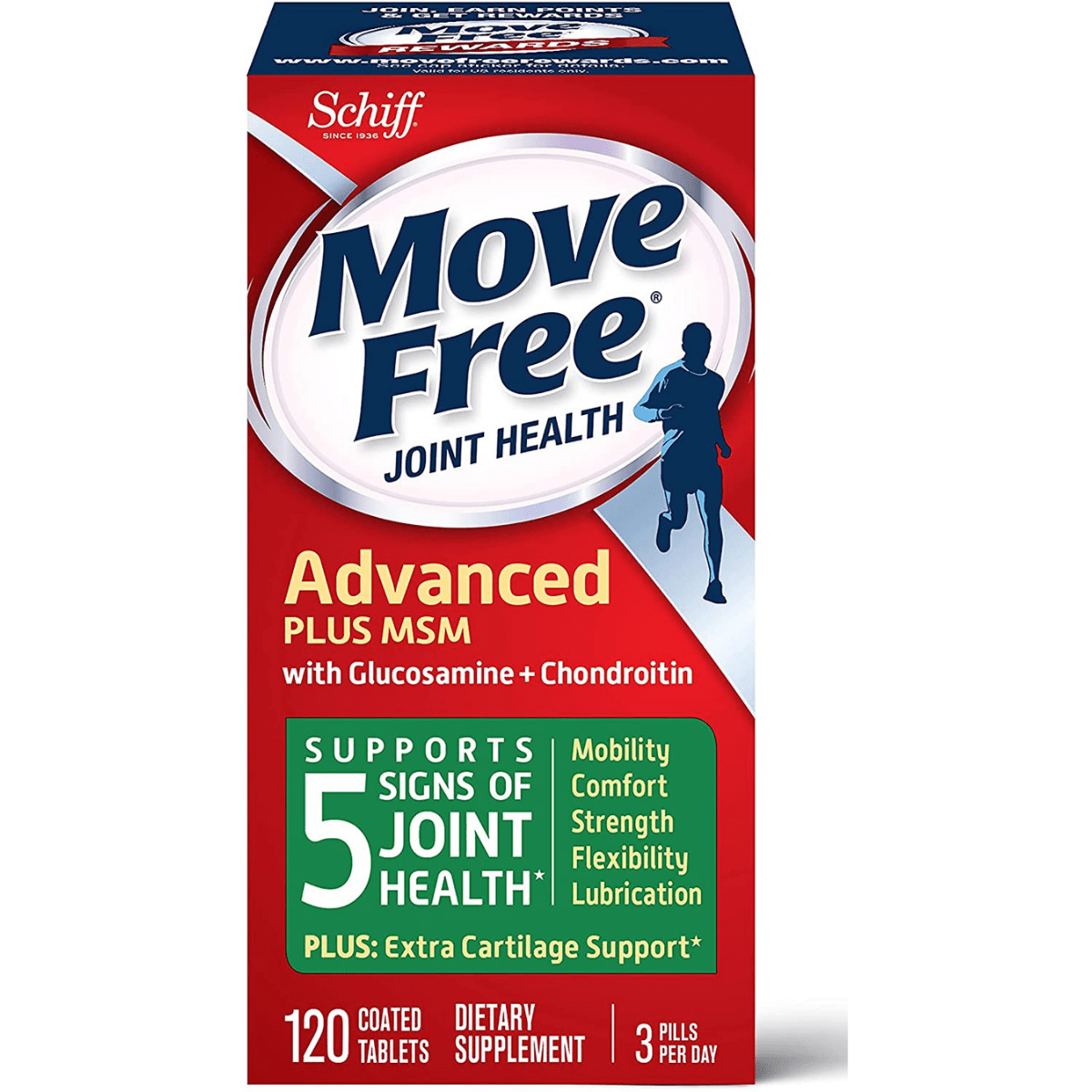 Schiff Advanced Plus MSM With Glucosamine - 120 Comprimido - Haz Tu Pedido