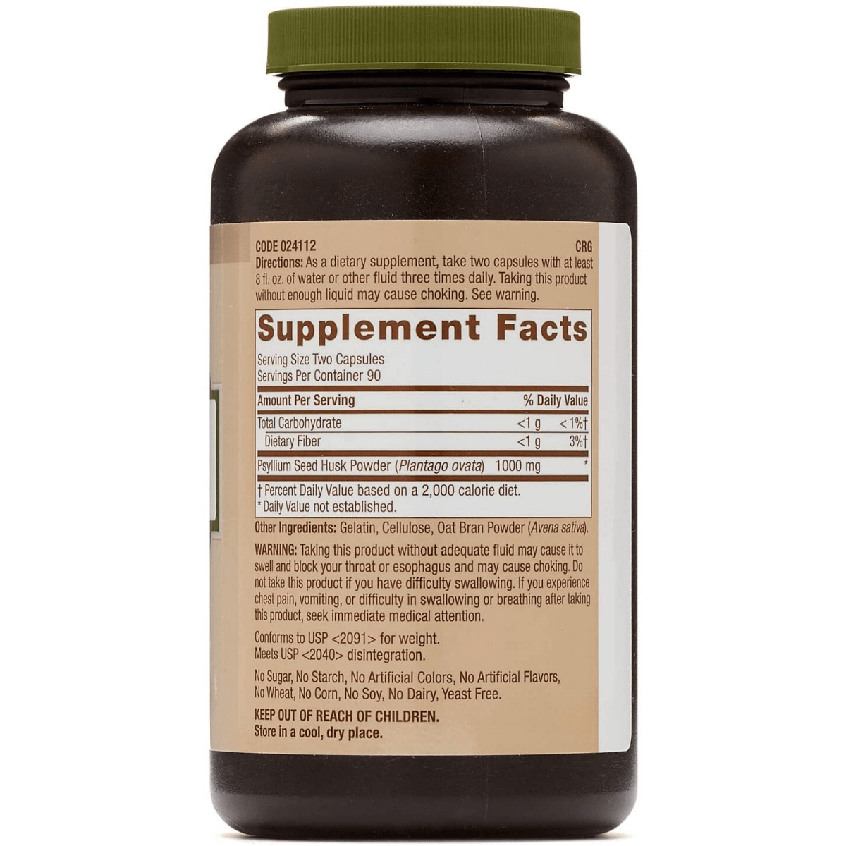 GNC Psyllium Seed Husk - 180 Cápsulas - Haz Tu Pedido