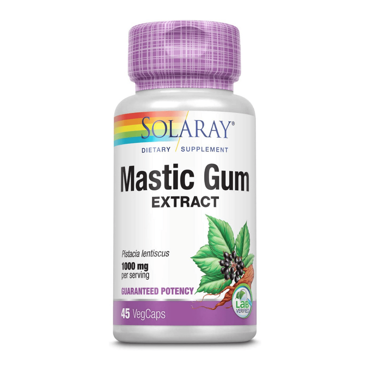Solaray Mastic Gum Extract 500 mg - 45 Capsulas - Haz Tu Pedido