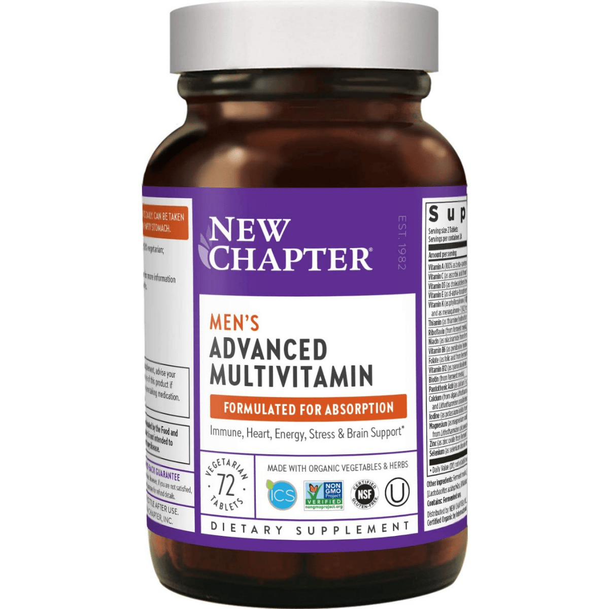 New Chapter Mens Multivitamin Advanced - 72 Tabletas - Haz Tu Pedido