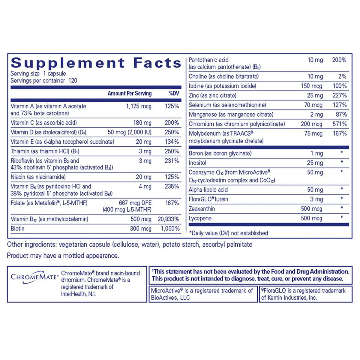Pure Encapsulations O.N.E. Multivitamin - Cápsulas - Haz Tu Pedido