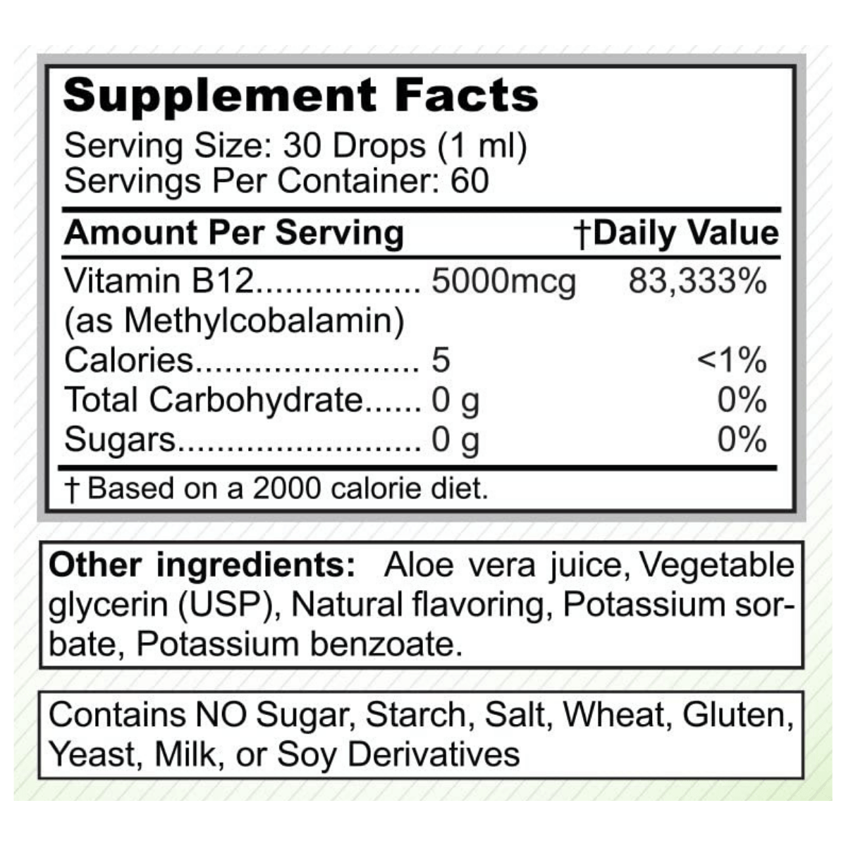 aSquared Nutrition Vitamin B12 5000 MCG - Bayas - 60 ml - Haz Tu Pedido