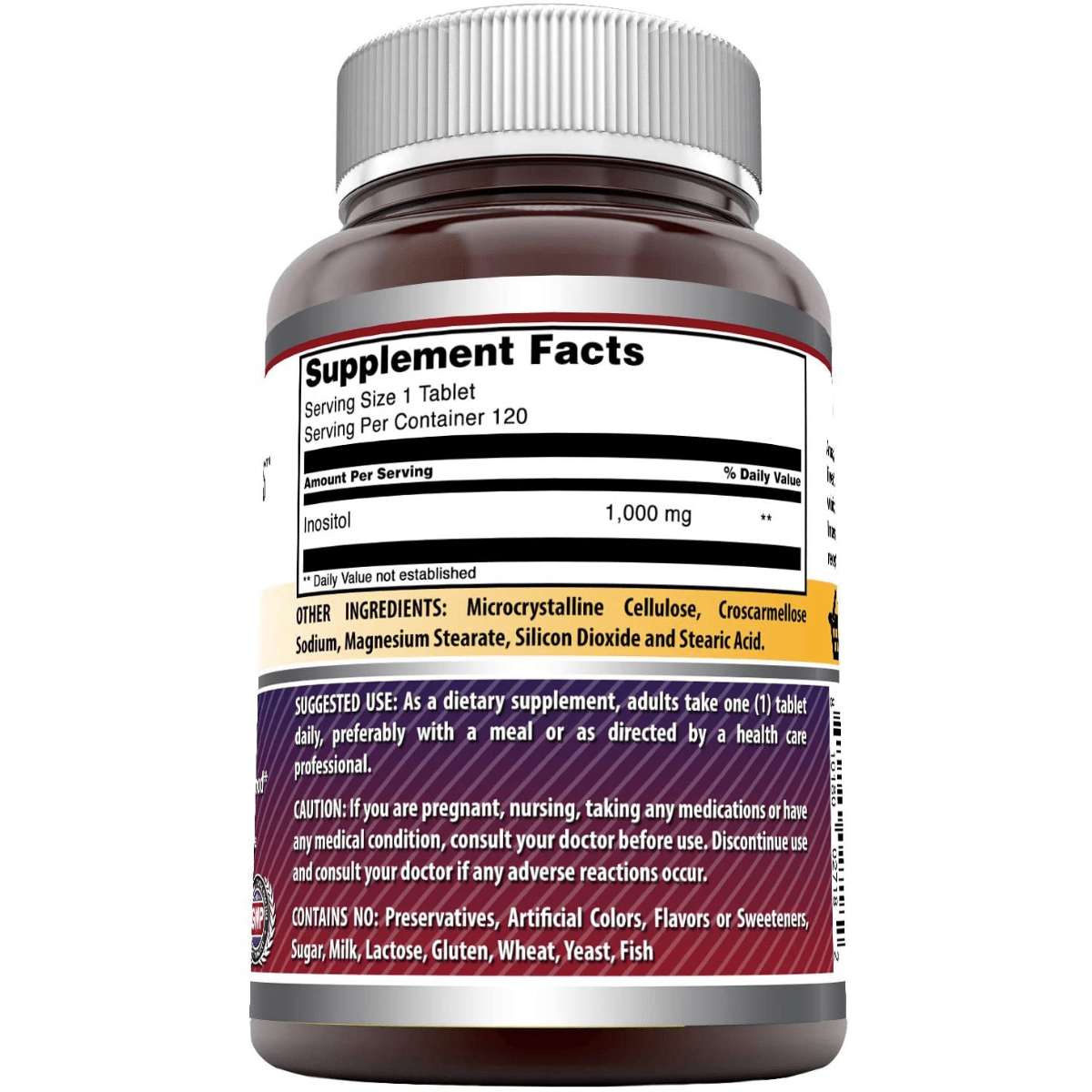 Amazing Nutrition Inositol 1000mg - 120 Tabletas - Haz Tu Pedido