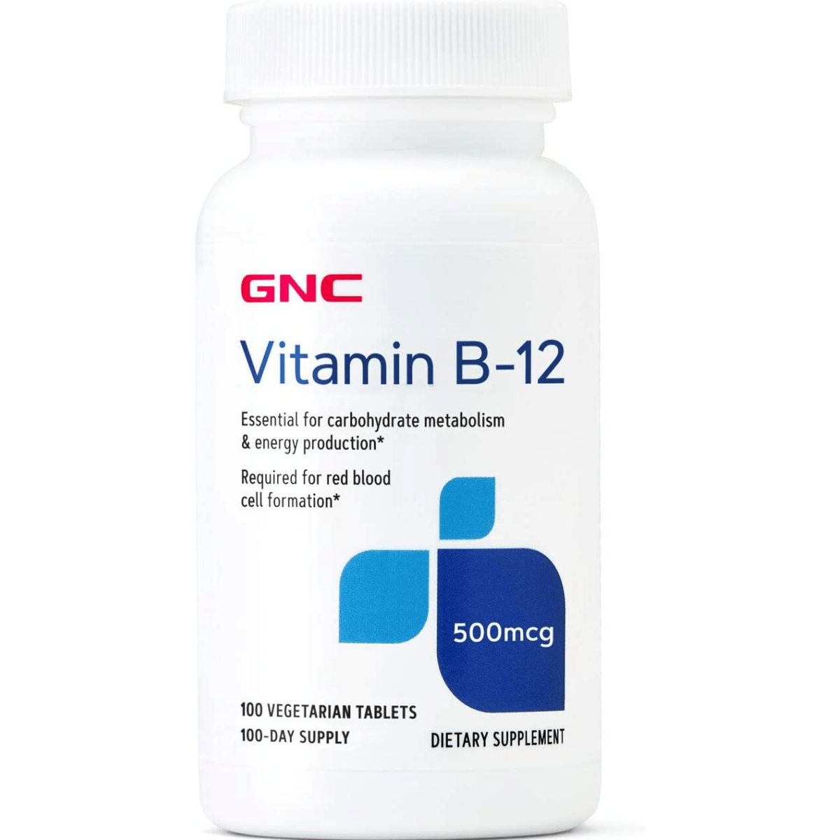 GNC Vitamin B-12 - 100 Tabletas Vegetarianas - Haz Tu Pedido