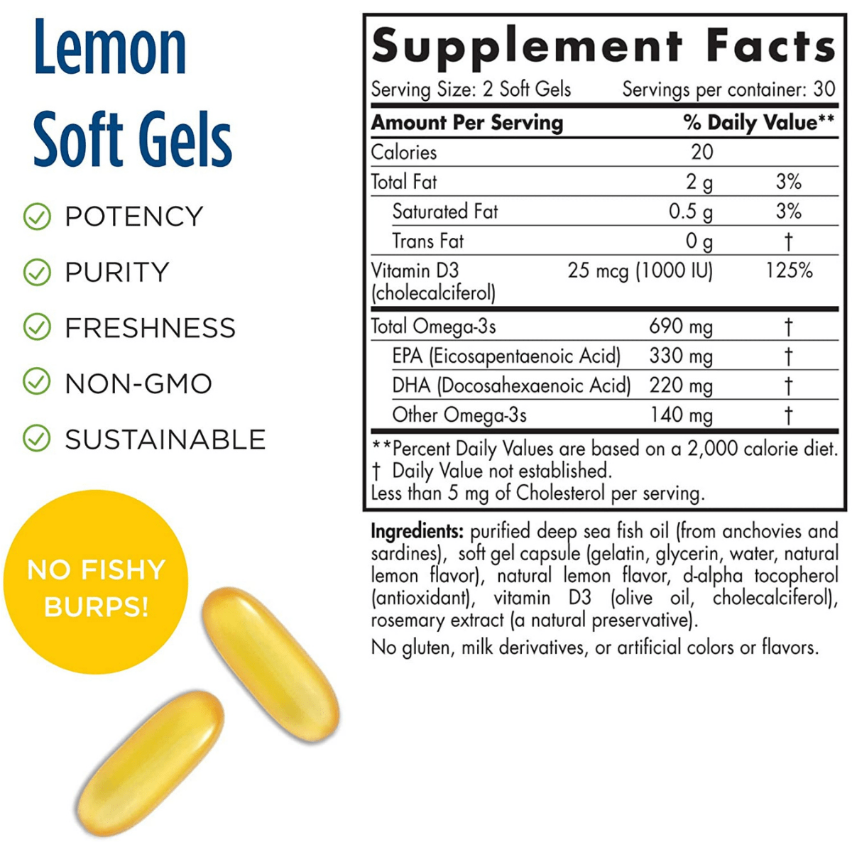 Nordic Naturals Omega-3D - Limón - 60 Cápsulas Blandas - Haz Tu Pedido