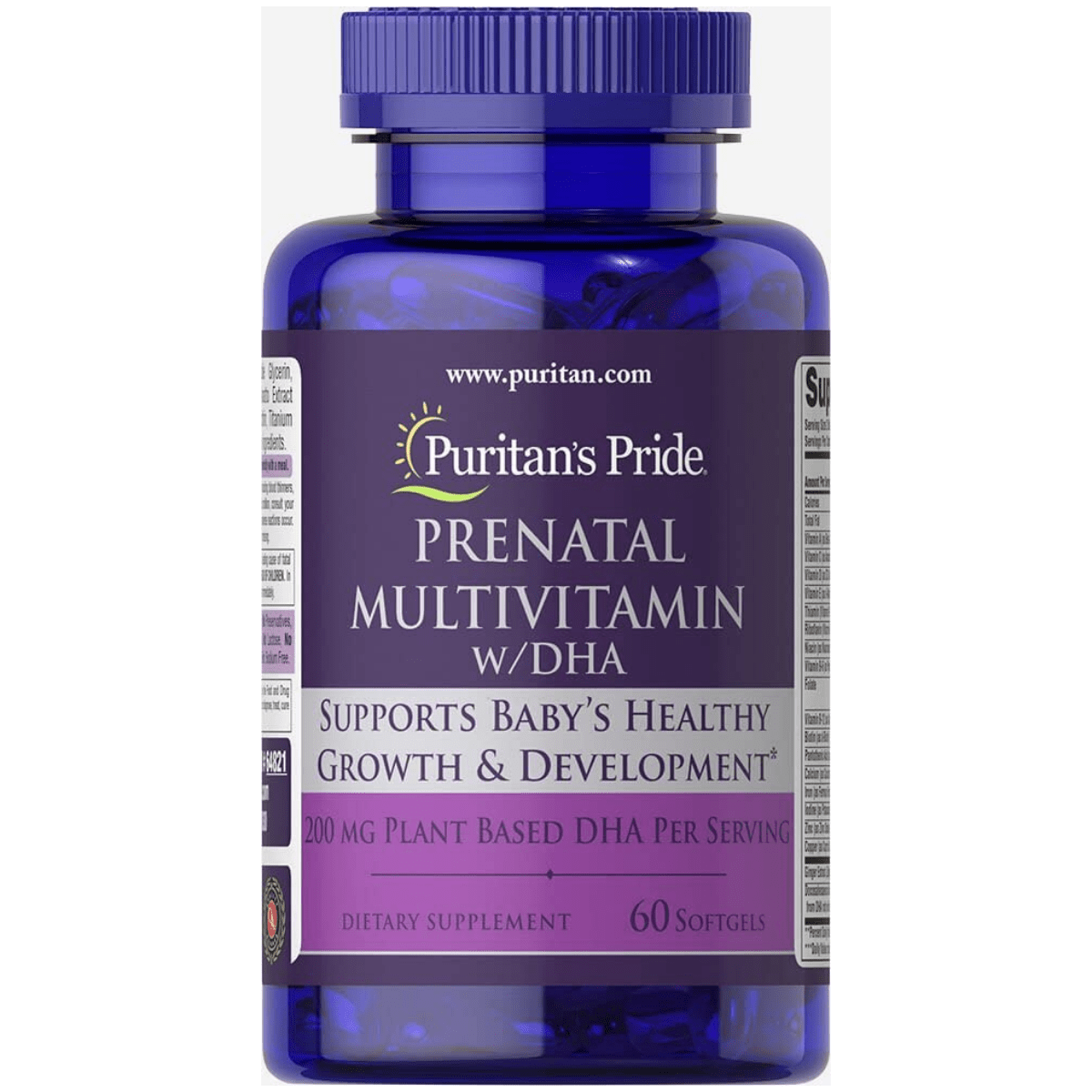 Puritans Pride Multivitamínico Prenatal Con DHA - 60 Cápsulas Blandas - Haz Tu Pedido