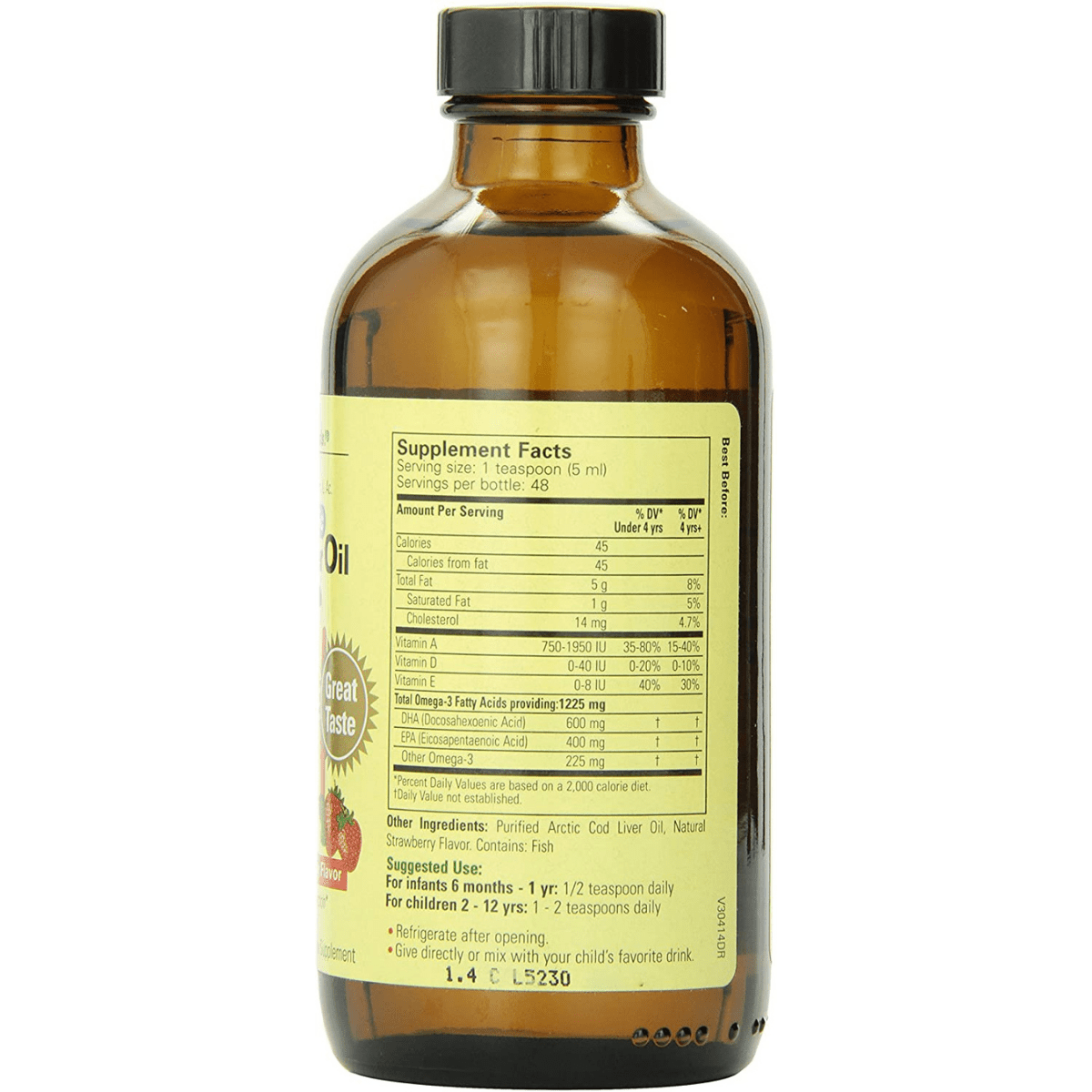 ChildLife Essentials Aceite De hígado De Bacalao - Fresa - 237 ml - Haz Tu Pedido