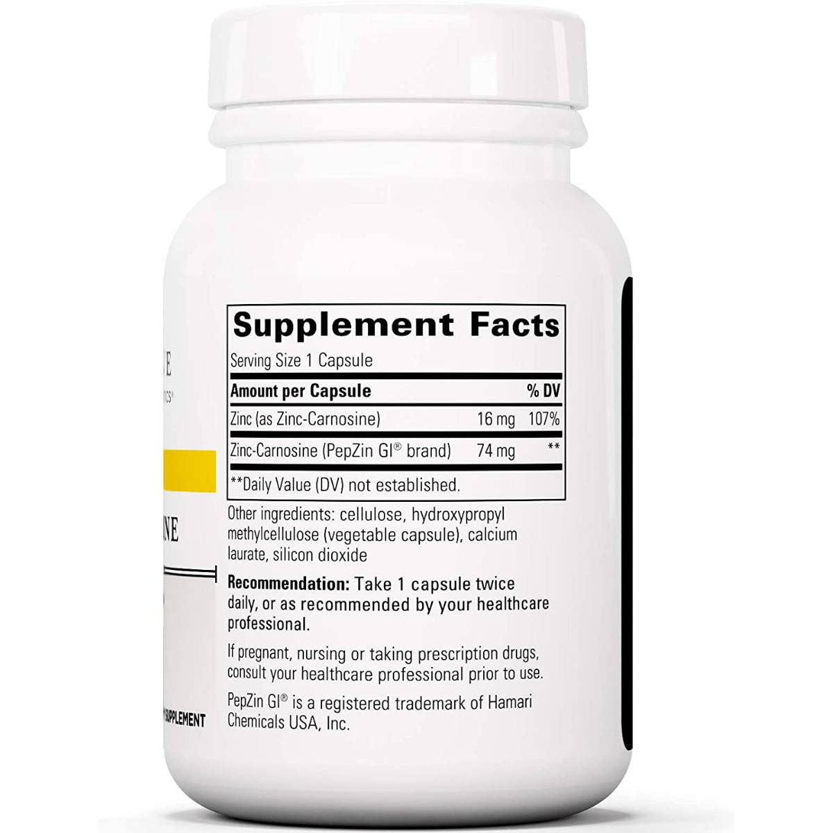 Integrative Therapeutics Zinc-Carnosina - 60 Cápsulas Veganas - Haz Tu Pedido