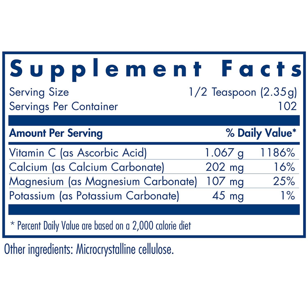 Allergy Research Group Buffered Vitamin C - 240 g - Haz Tu Pedido