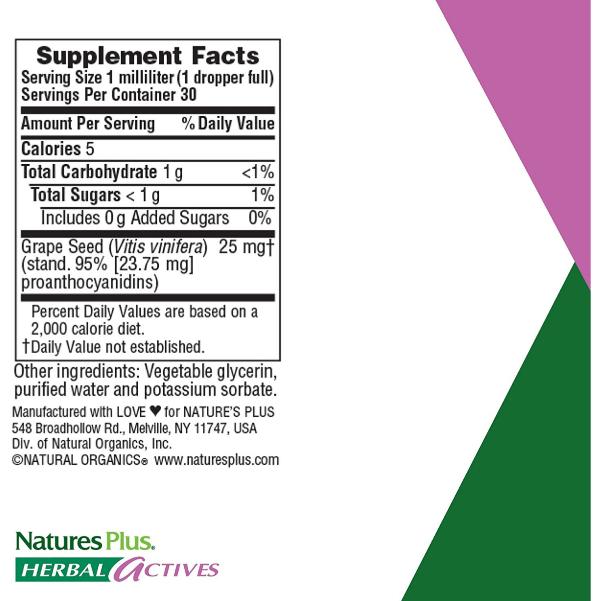 Natures Plus Semilla De Uva - 30 ml - Haz Tu Pedido