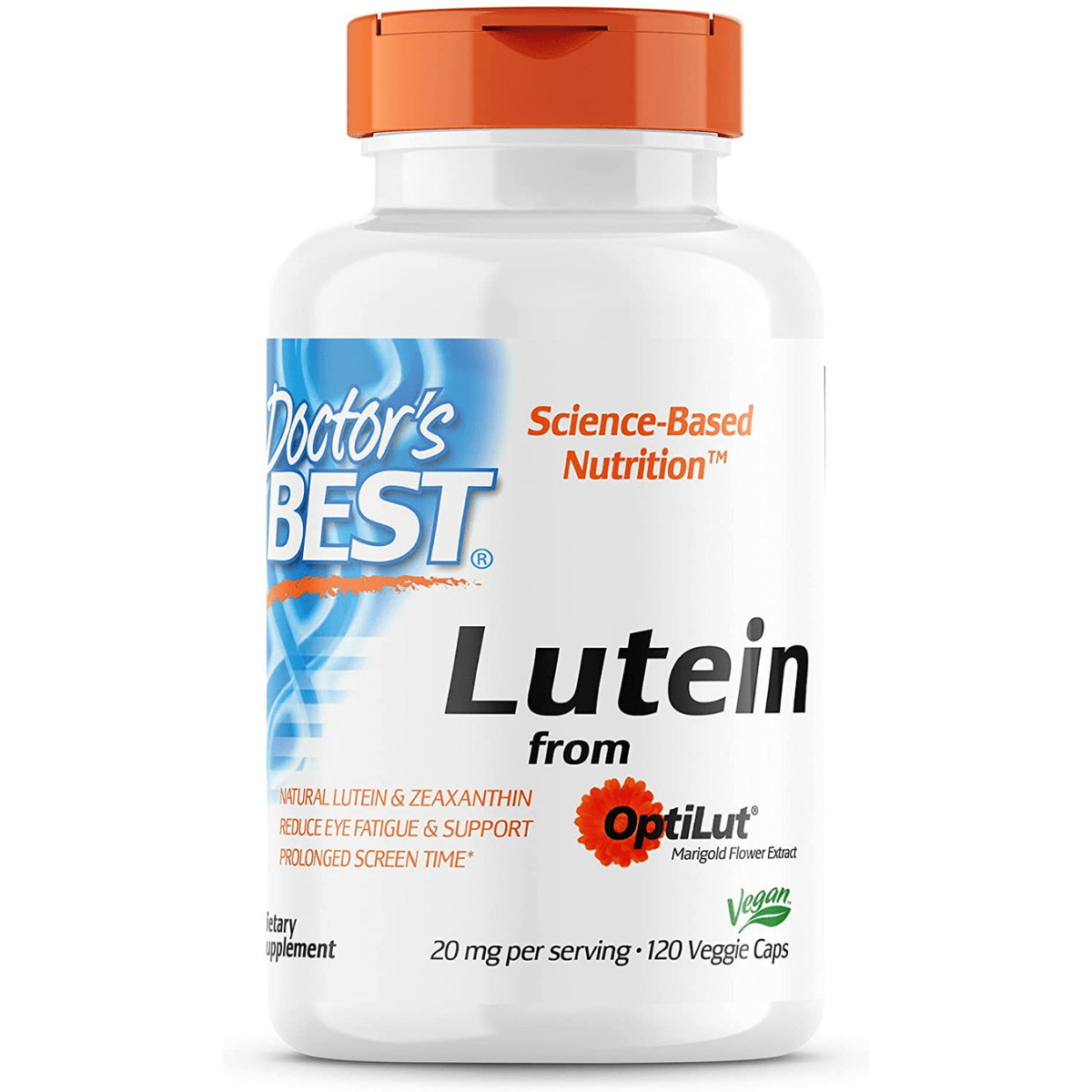 Doctor’s Best Lutein With OptiLut - 120 Cápsulas Vegetales - Haz Tu Pedido