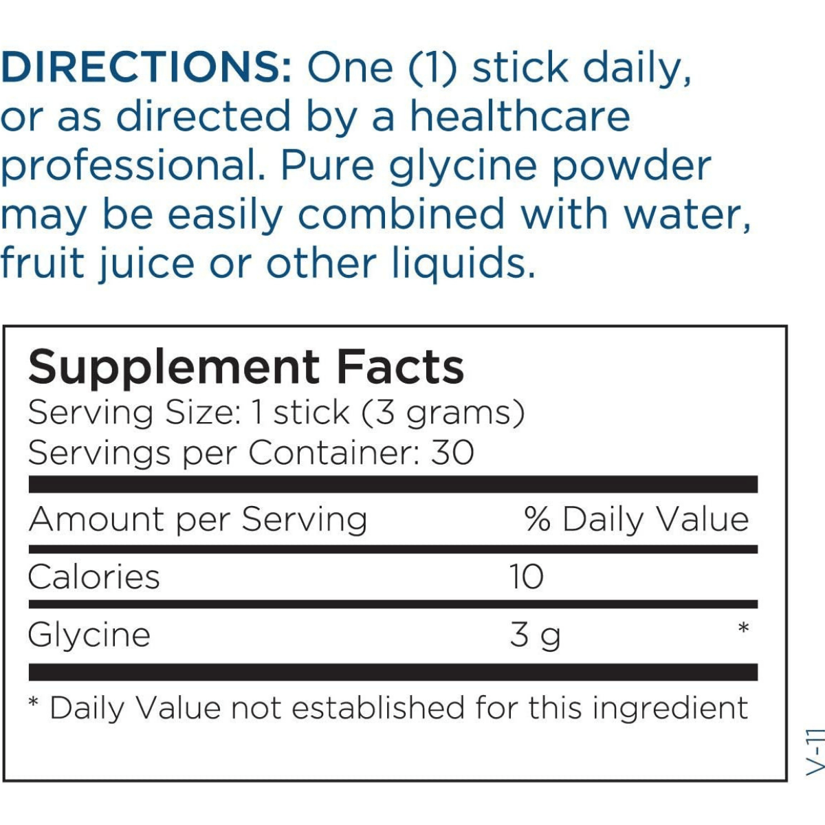 Metabolic Maintenance Glycine - 30 Stick - Haz Tu Pedido