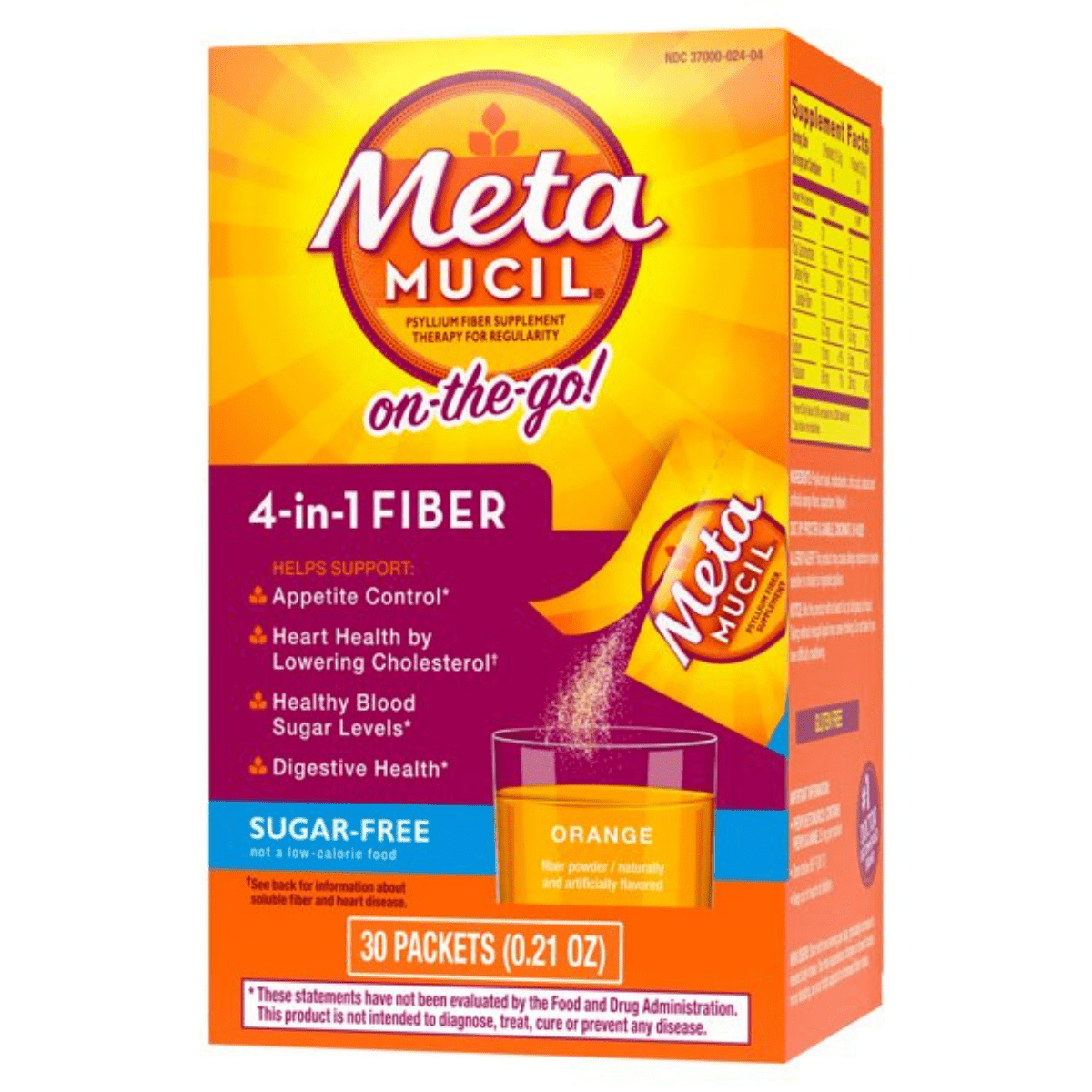 Metamucil Suplemento De Fibra De Psyllium - Naranja - Haz Tu Pedido