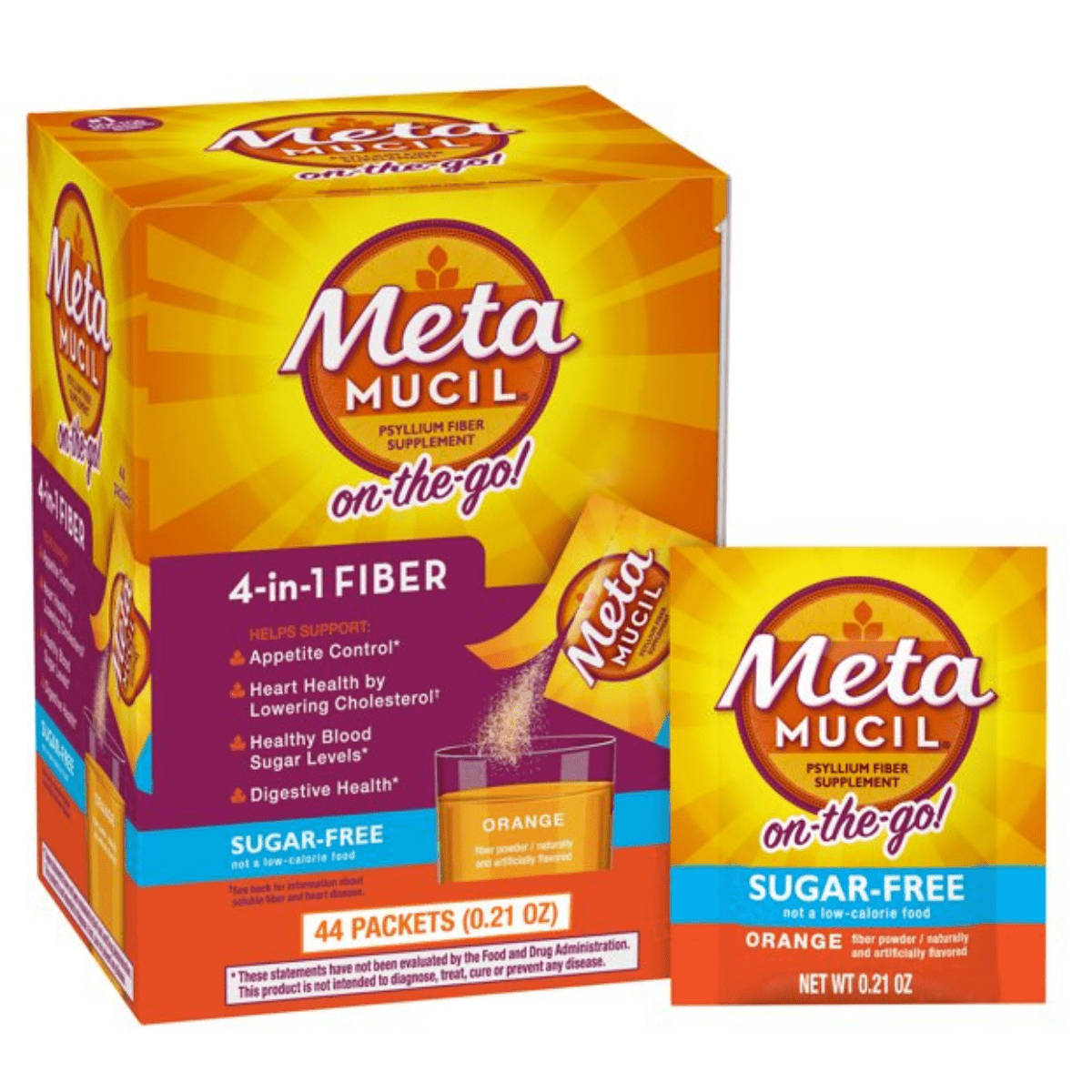 Metamucil Suplemento De Fibra De Psyllium - Naranja - Haz Tu Pedido