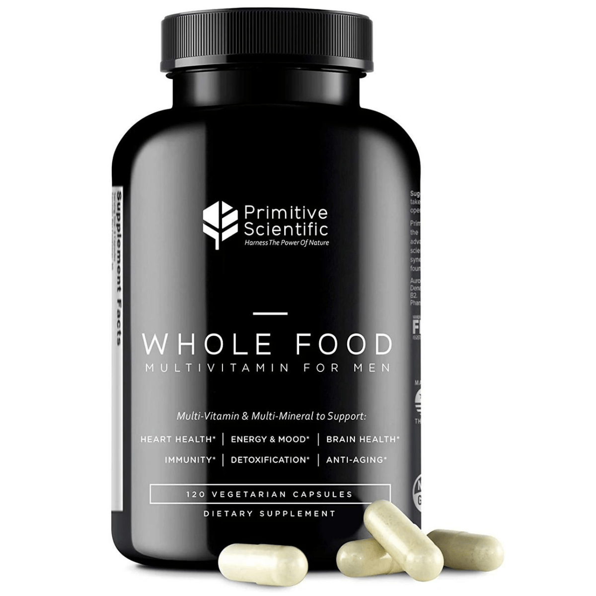 Primitive Scientific Whole Food Multivitamin for Men - 120 Cápsulas Vegetarianas - Haz Tu Pedido