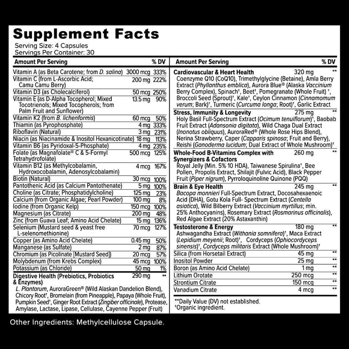 Primitive Scientific Whole Food Multivitamin for Men - 120 Cápsulas Vegetarianas - Haz Tu Pedido