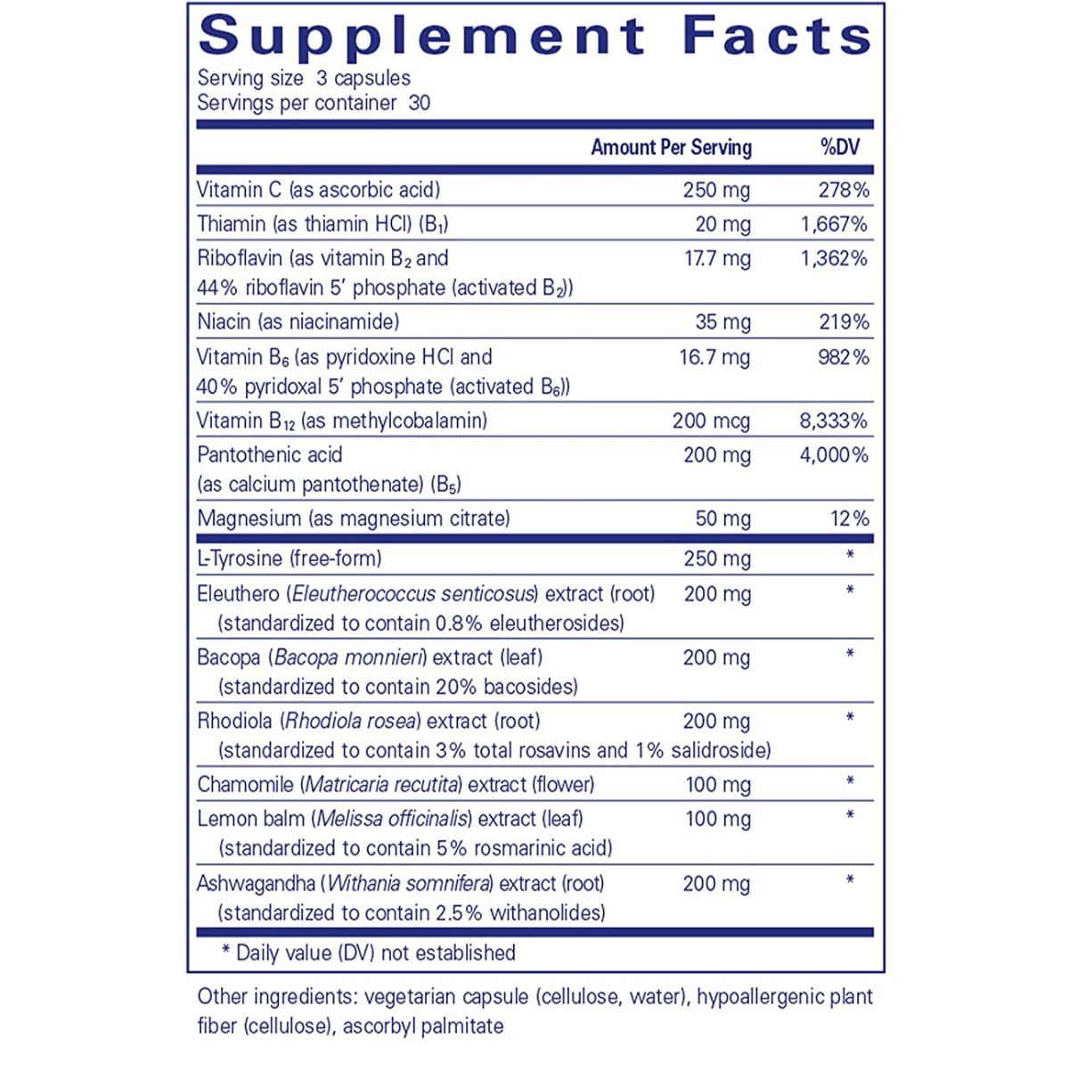 Pure Encapsulations Daily Stress Formula - Haz Tu Pedido