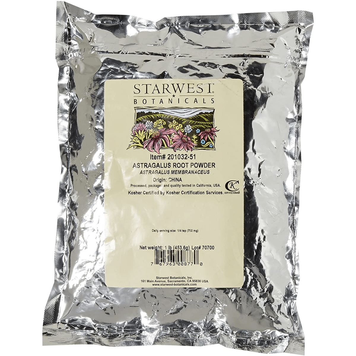 Starwest Botanicals Astragalus Root - 453 g - Haz Tu Pedido