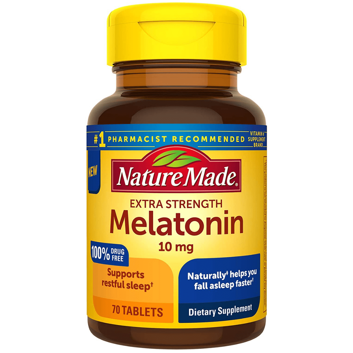 Nature Made Extra Strength Melatonin 10 mg - 70 Tabletas - Haz Tu Pedido