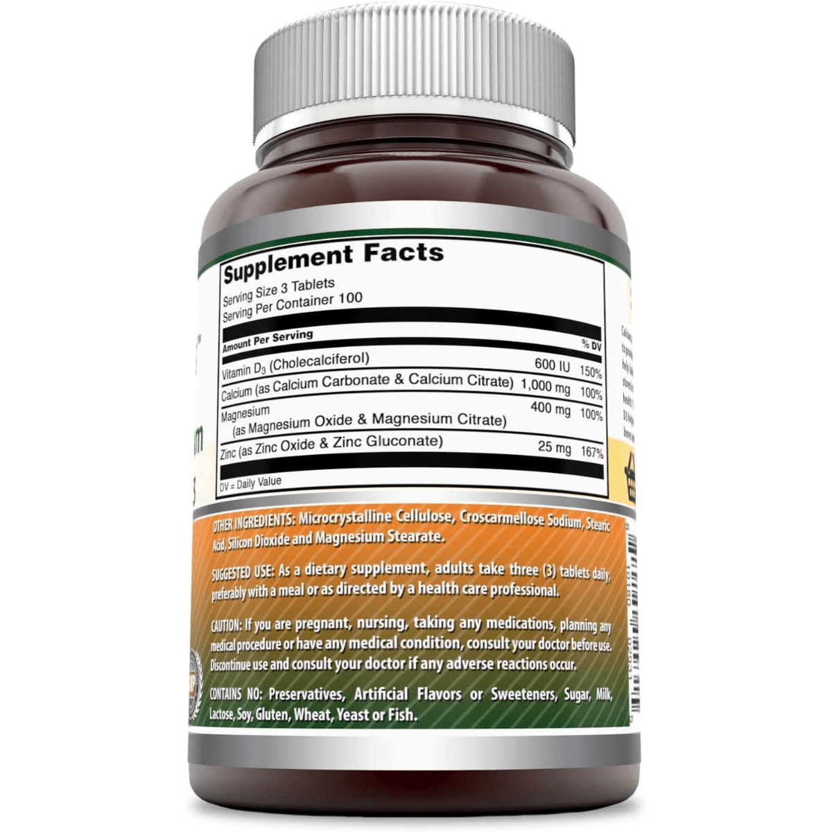 Amazing Nutrition Calcium Magnesium Zinc + Vitamin D3 - Haz Tu Pedido