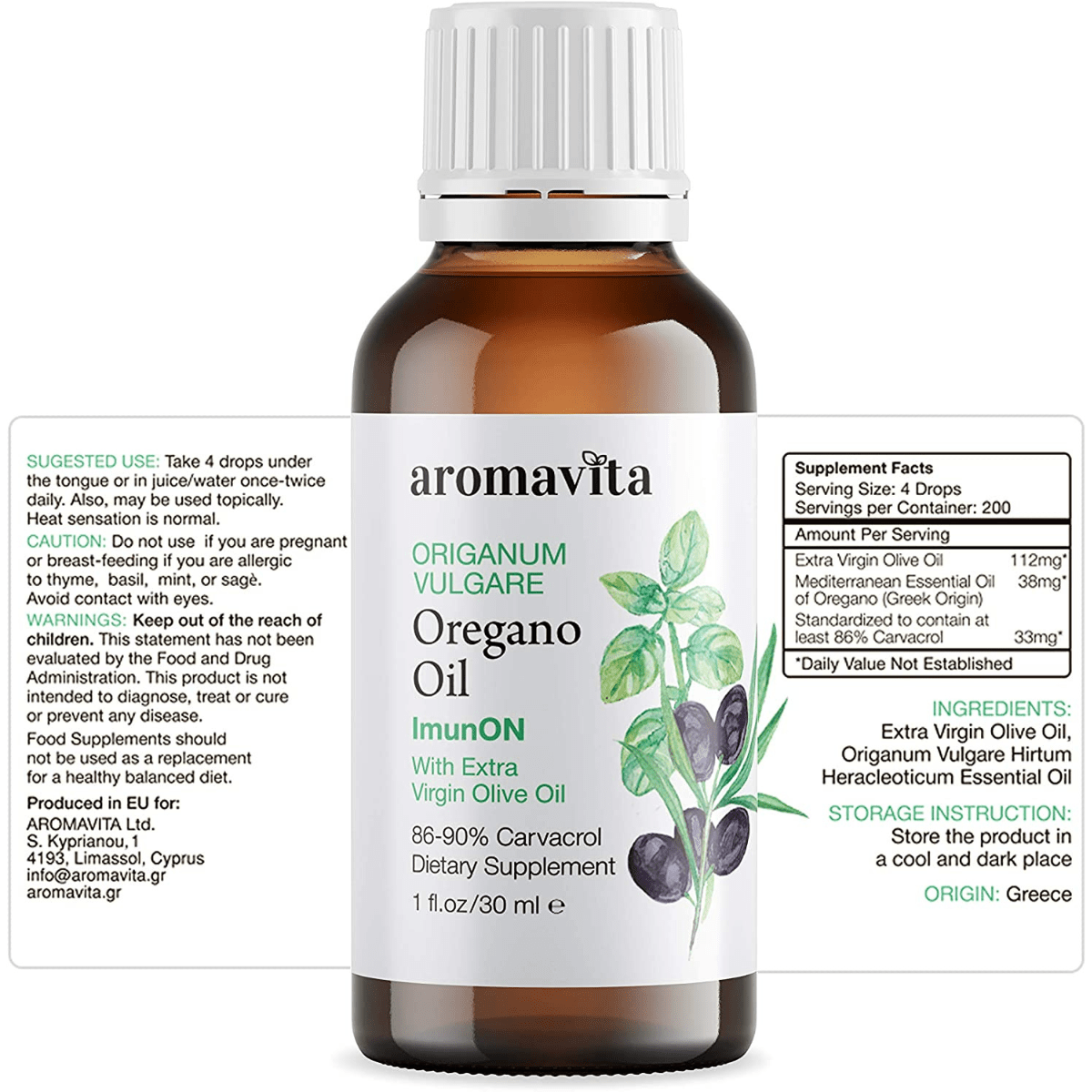 ImunON Oregano Oil - 30 ml - Haz Tu Pedido