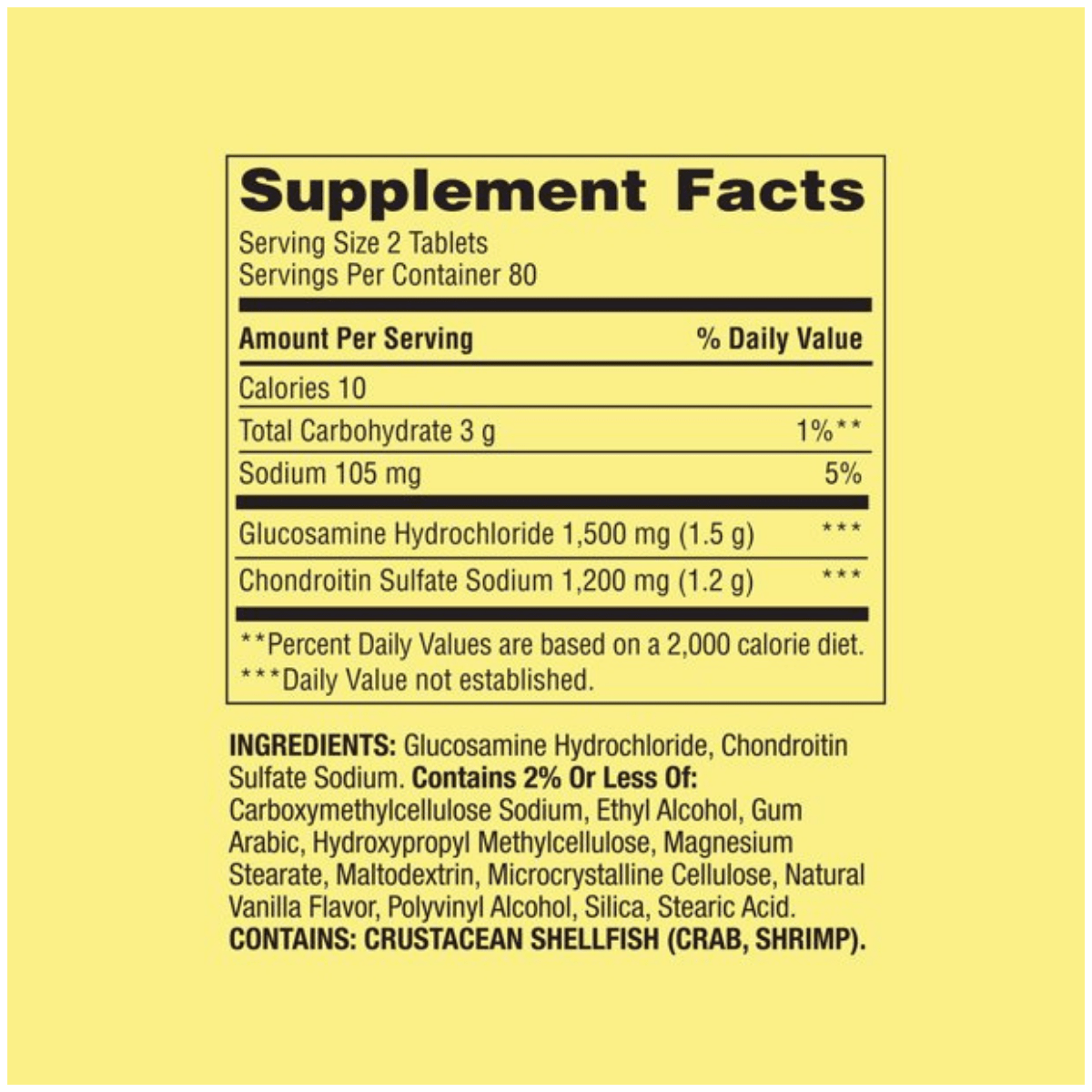 Spring Valley Glucosamine Chondroitin - 160 Tabletas - Haz Tu Pedido