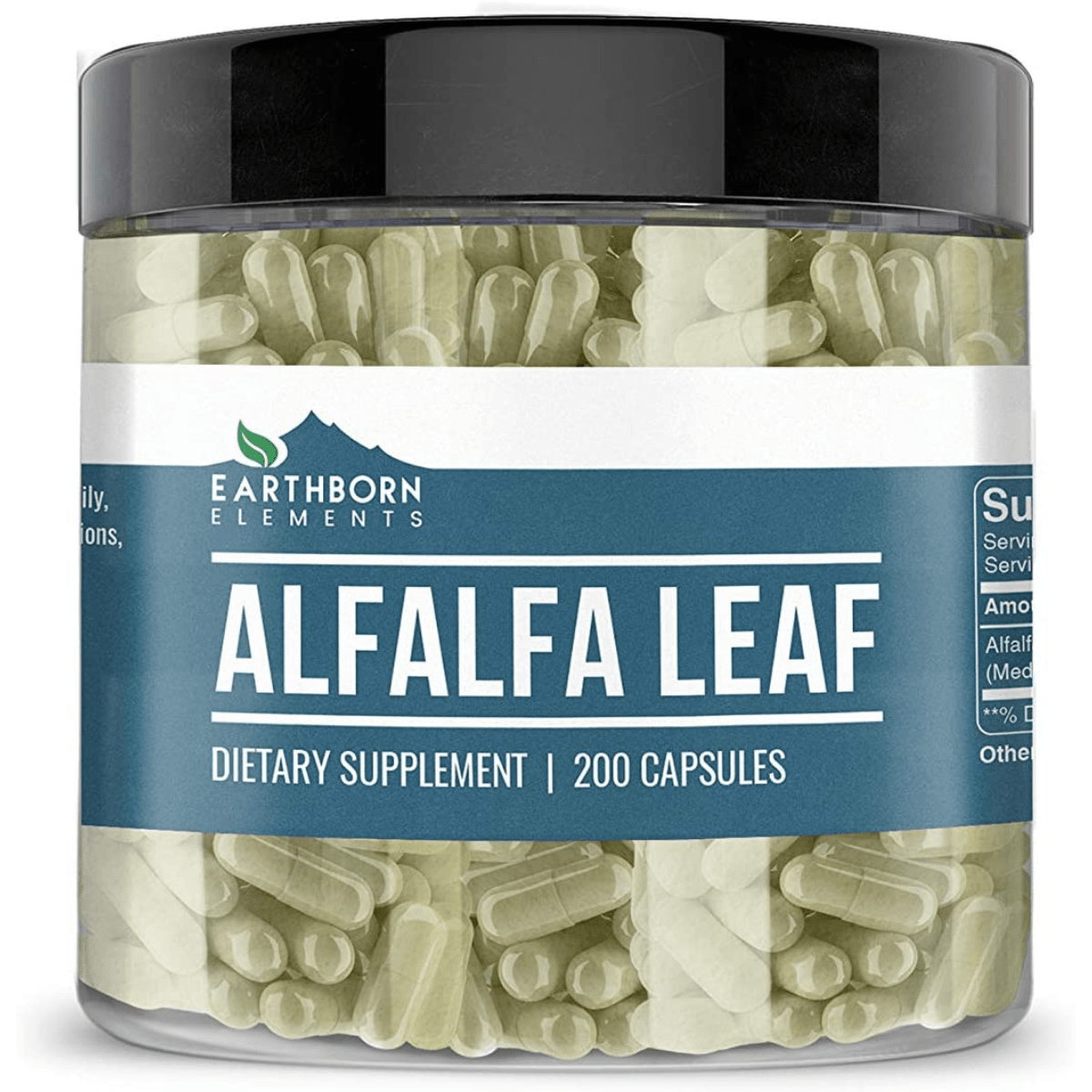 Earthborn Elements Alfalfa Leaf - 200 Cápsulas - Haz Tu Pedido