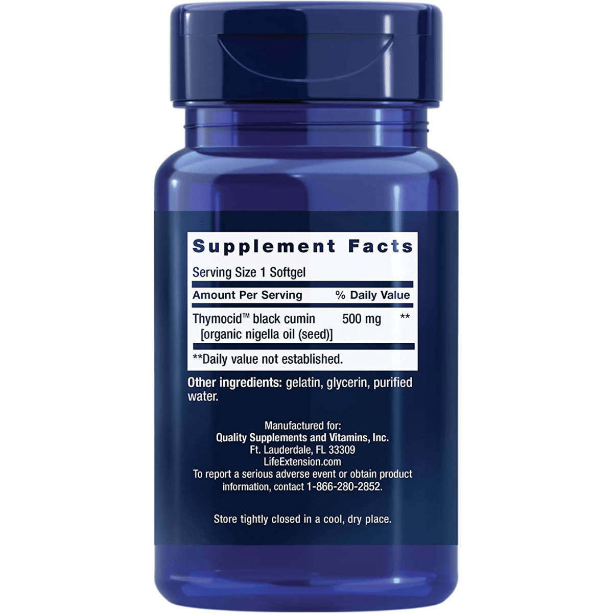 Life Extension Black Cumin 500 mg - 60 Cápsulas Blandas - Haz Tu Pedido