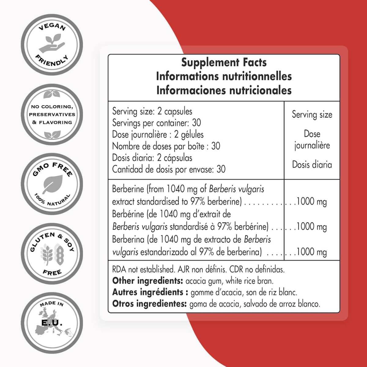 Super Smart Berberina 1000 Mg - 60 Cápsulas Vegetarianas - Haz Tu Pedido