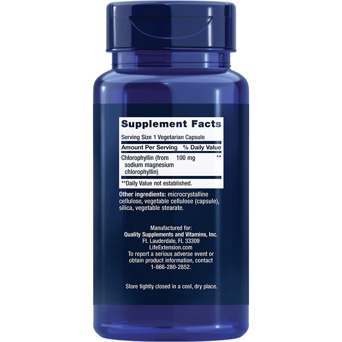 Life Extension Chlorophyllin 100 mg - 100 Cápsulas Vegetarianas - Haz Tu Pedido