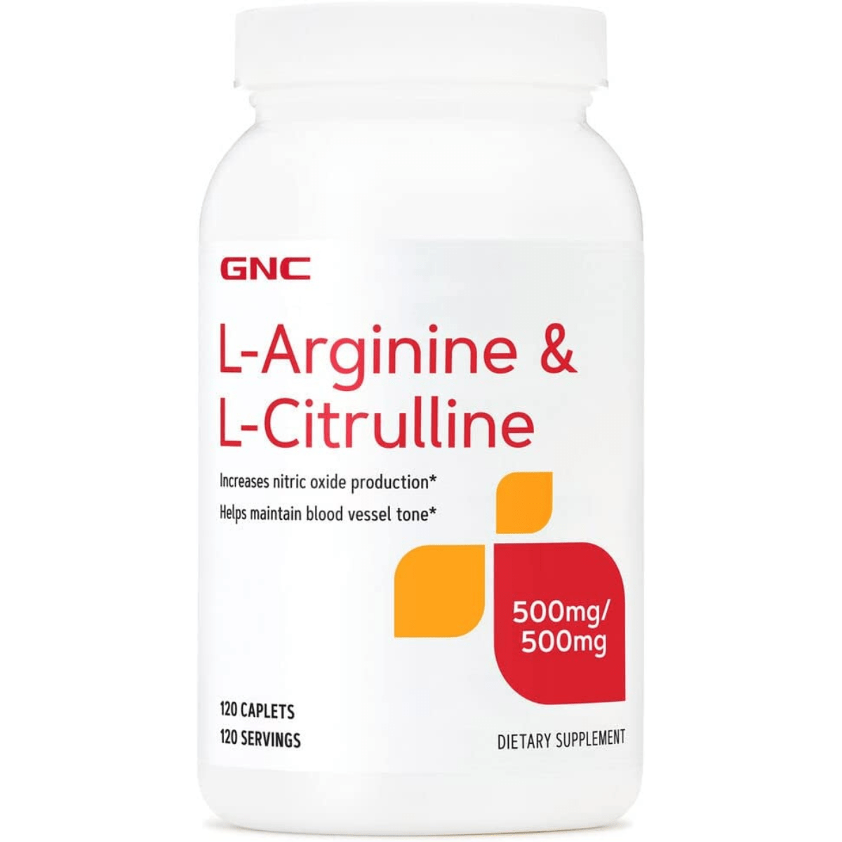 GNC L-Arginine & L-Citrulline 500 mg - 120 Comprimidos - Haz Tu Pedido