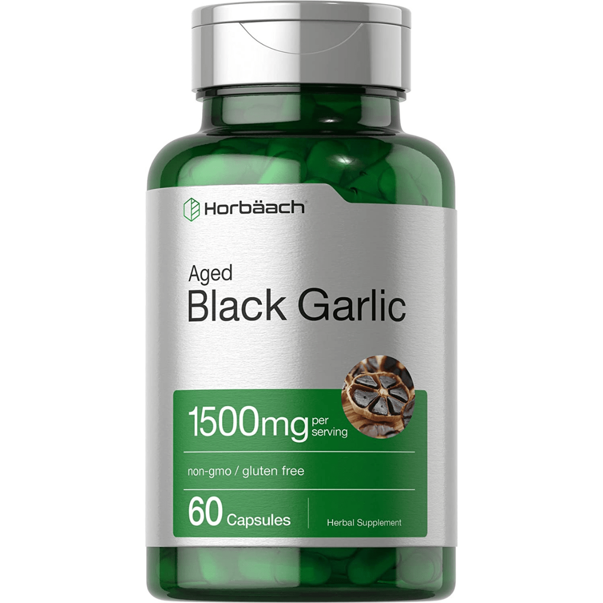 Horbaach Aged Black Garlic 1500 mg - 60 Cápsulas - Haz Tu Pedido