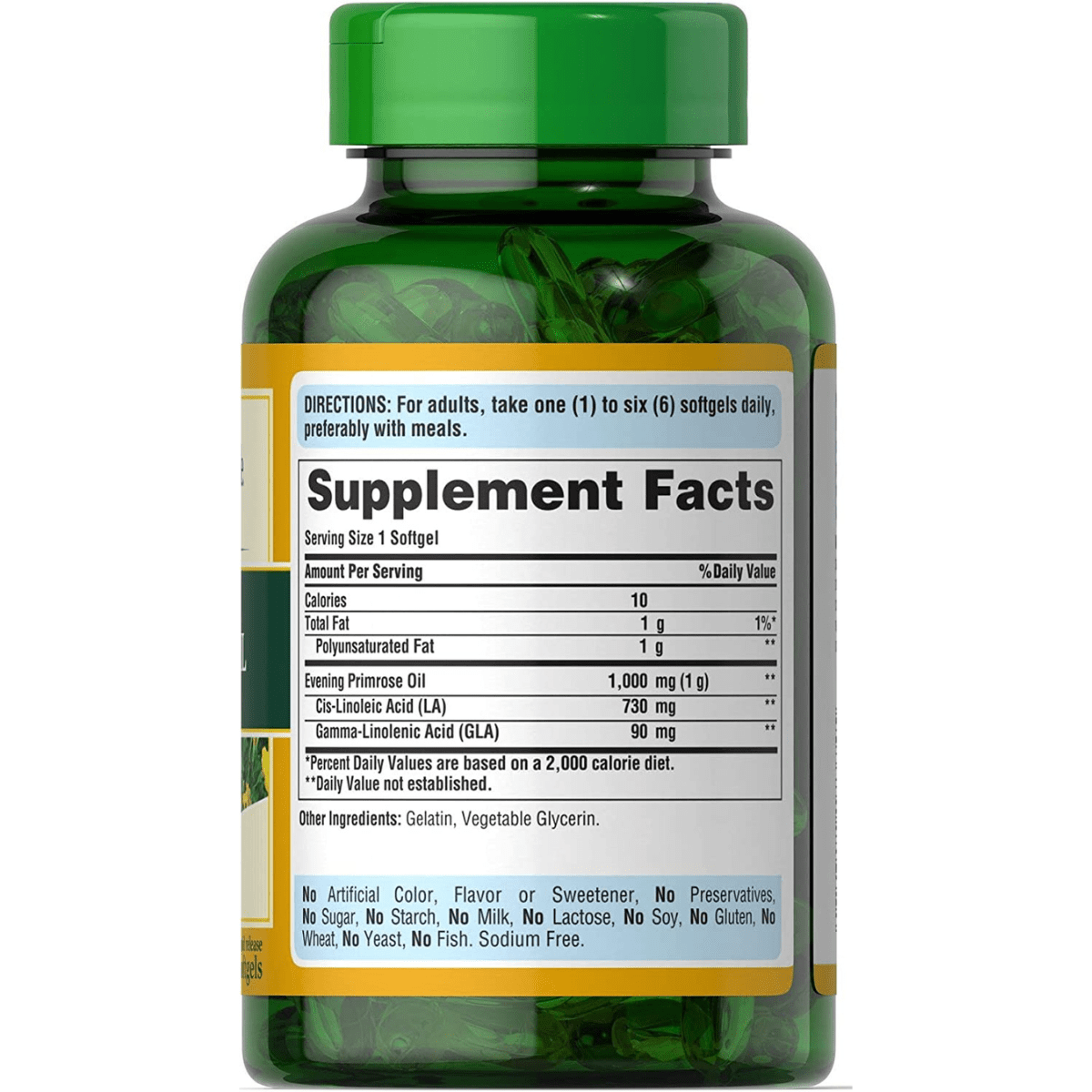 Puritans Pride Evening Primrose Oil 1000 Mg - 120 Cápsulas Blandas - Haz Tu Pedido