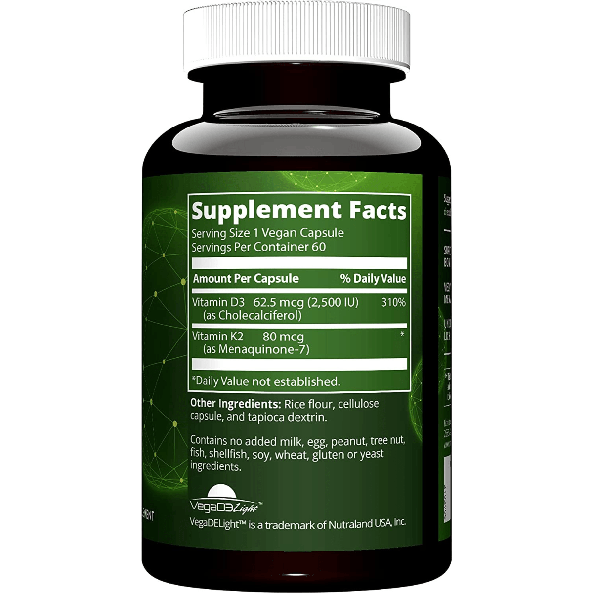 MRM Vegan Vitamin D3 with Vitamin K2 - 60 Cápsulas Veganas - Haz Tu Pedido