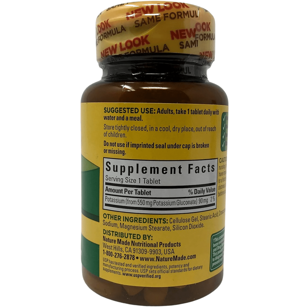 Potassium Gluconate 550 mg - 100 Tabletas - Haz Tu Pedido