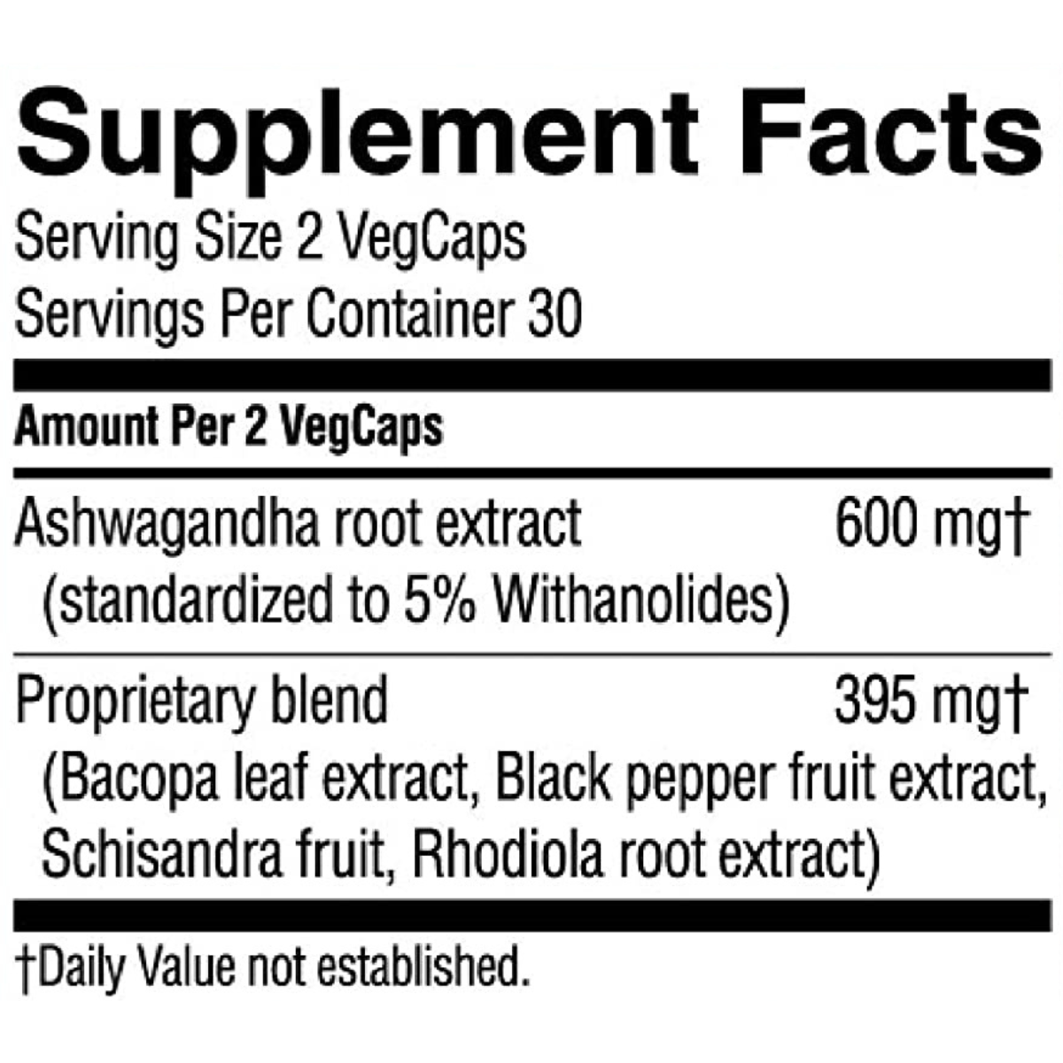 Nature's Sunshine Ashwagandha - 60 Capsulas Veganas - Haz Tu Pedido