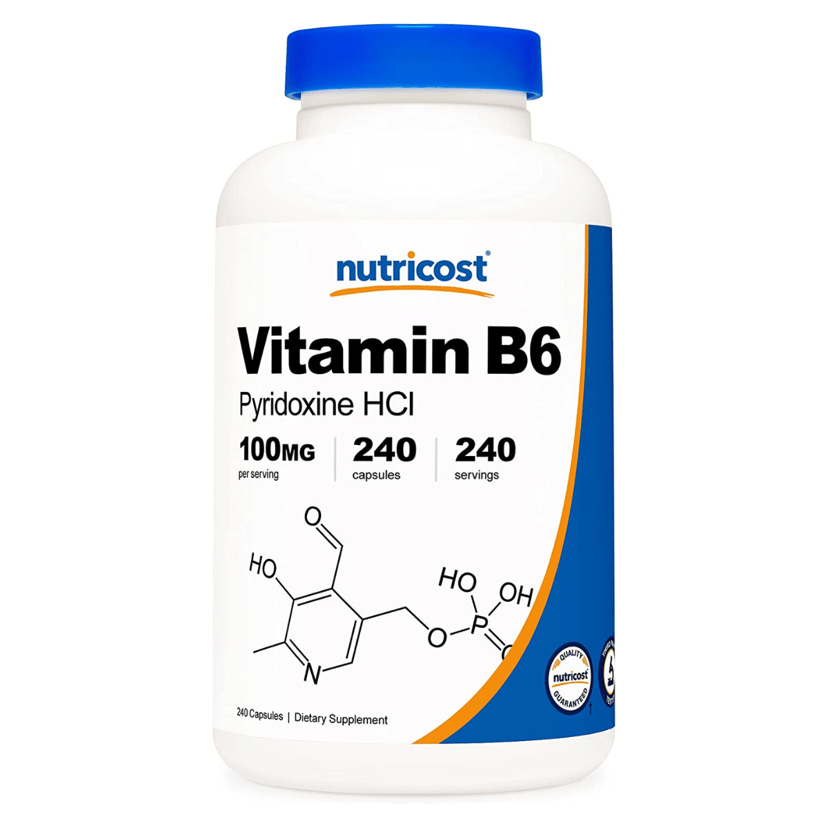Nutricost Vitamin B6 Pyridoxine HCl - 240 Cápsulas - Haz Tu Pedido