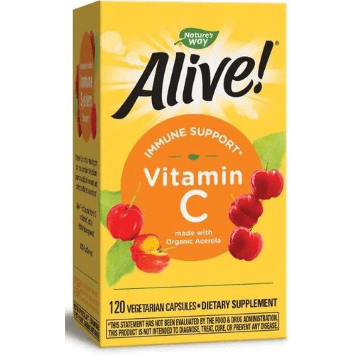 Natures Way Alive Vitamin C - 120 Cápsulas Vegetarianas - Haz Tu Pedido