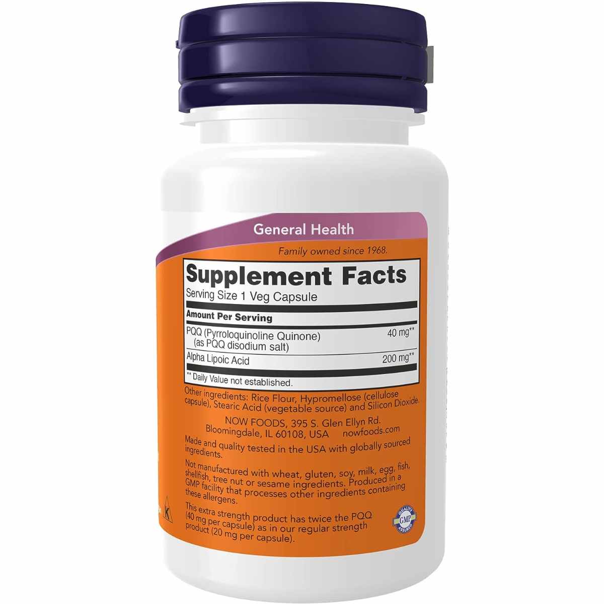 PQQ con Ácido Alfa Lipoico - 50 Cápsulas Vegetales - Haz Tu Pedido