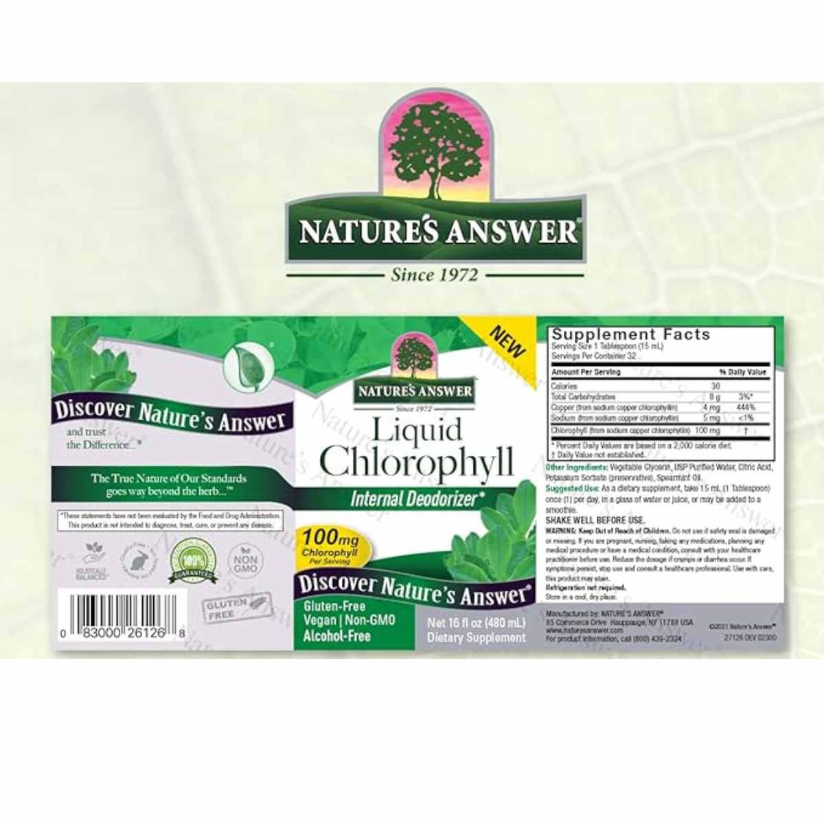 Clorofila Líquida 100mg- 480ml - Haz Tu Pedido