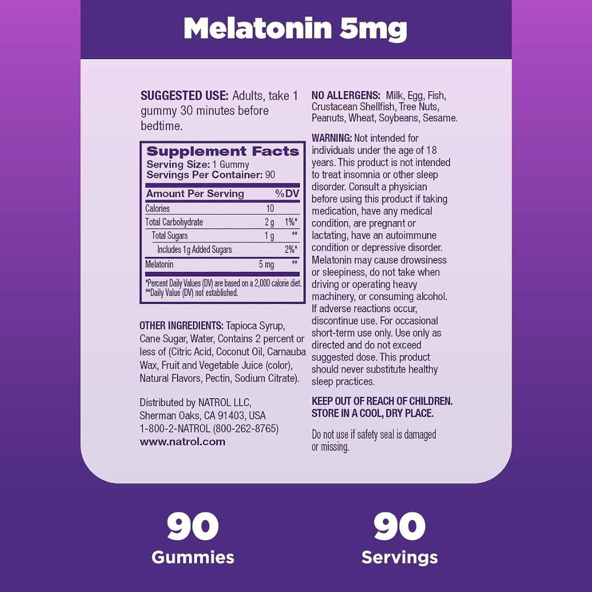 Melatonina 5 mg - Haz Tu Pedido
