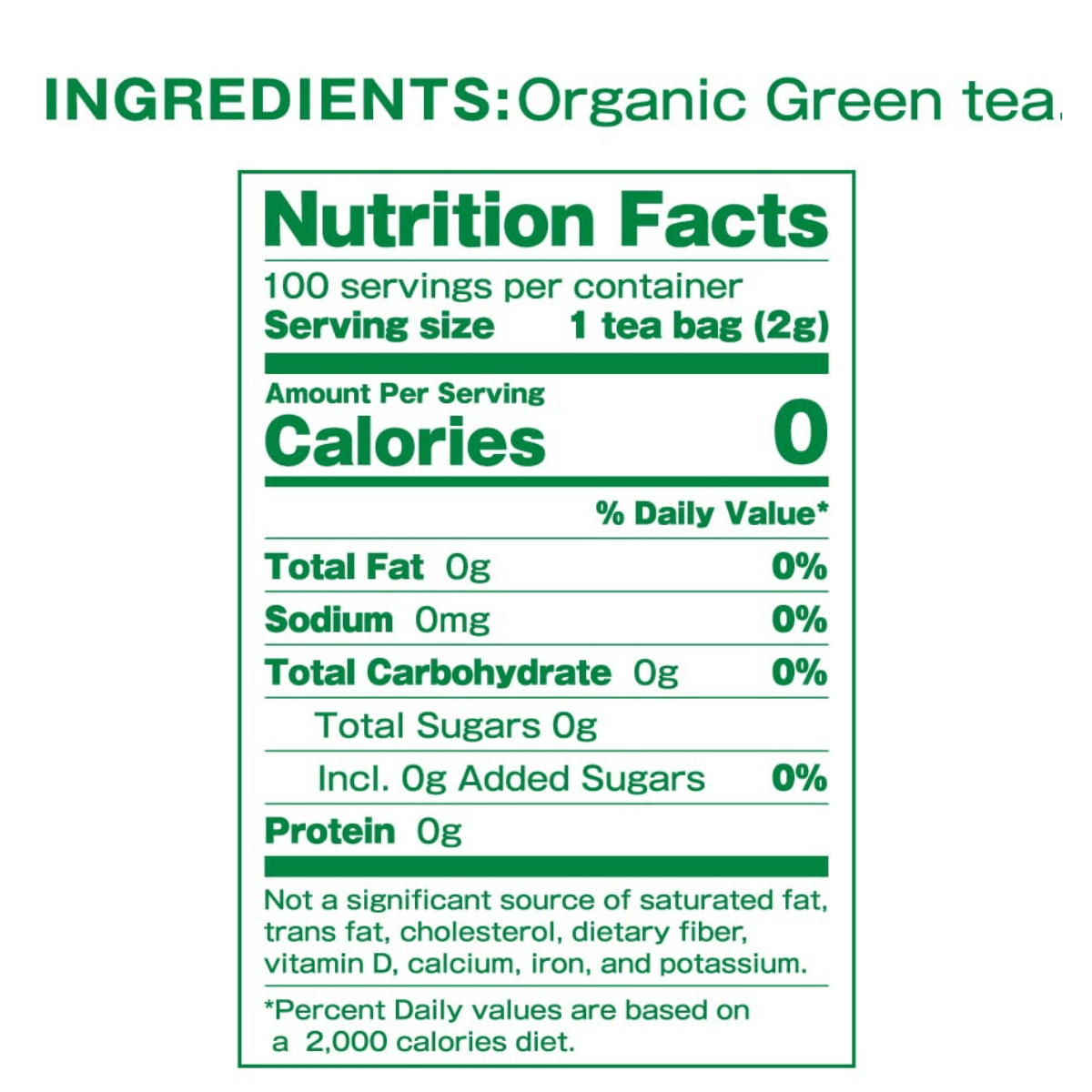 NAKANE Green Tea With Matcha Tea - 100 Bolsas - Haz Tu Pedido