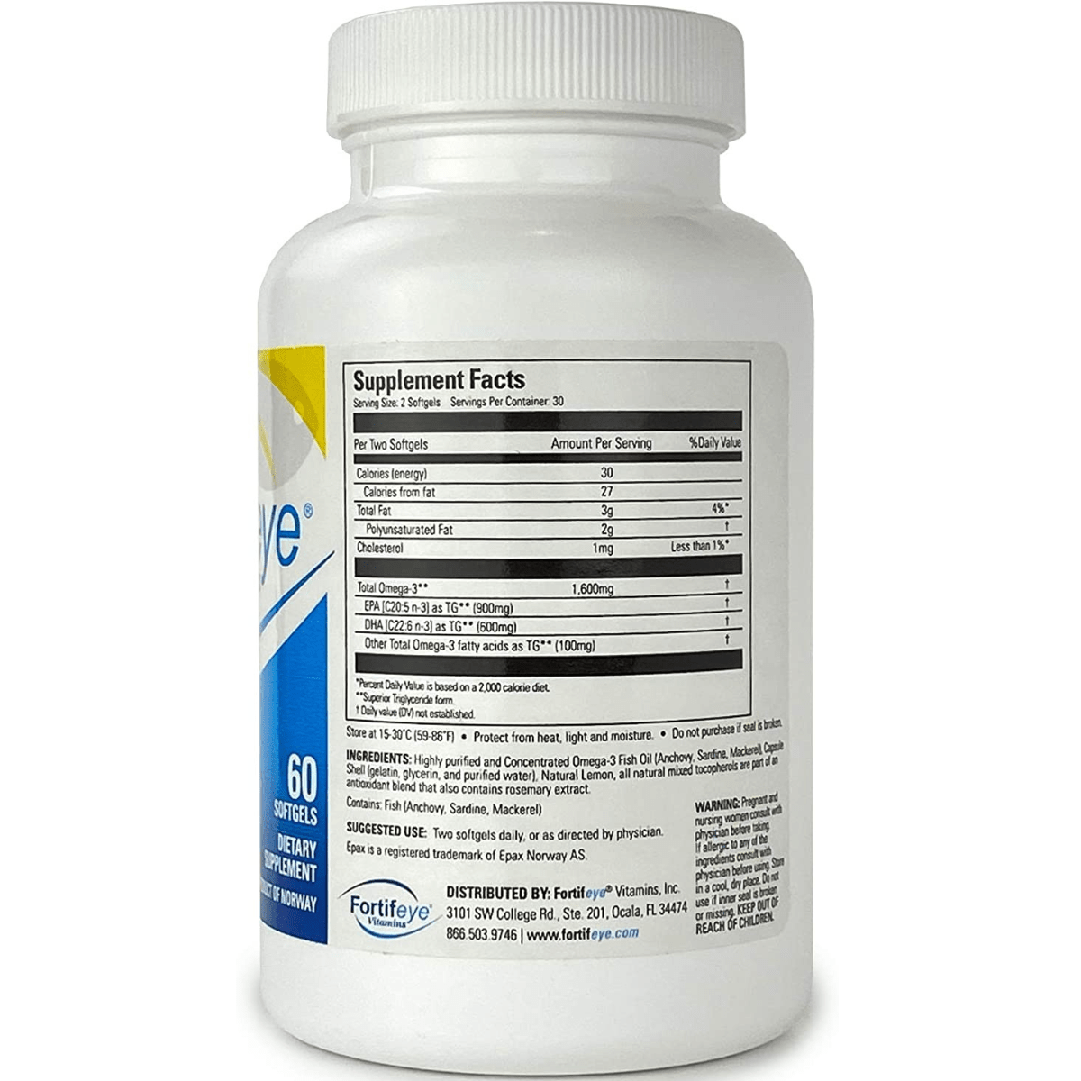 Fortifeye Super Omega-3 Fish Oil - 60 Cápsulas Blandas - Haz Tu Pedido