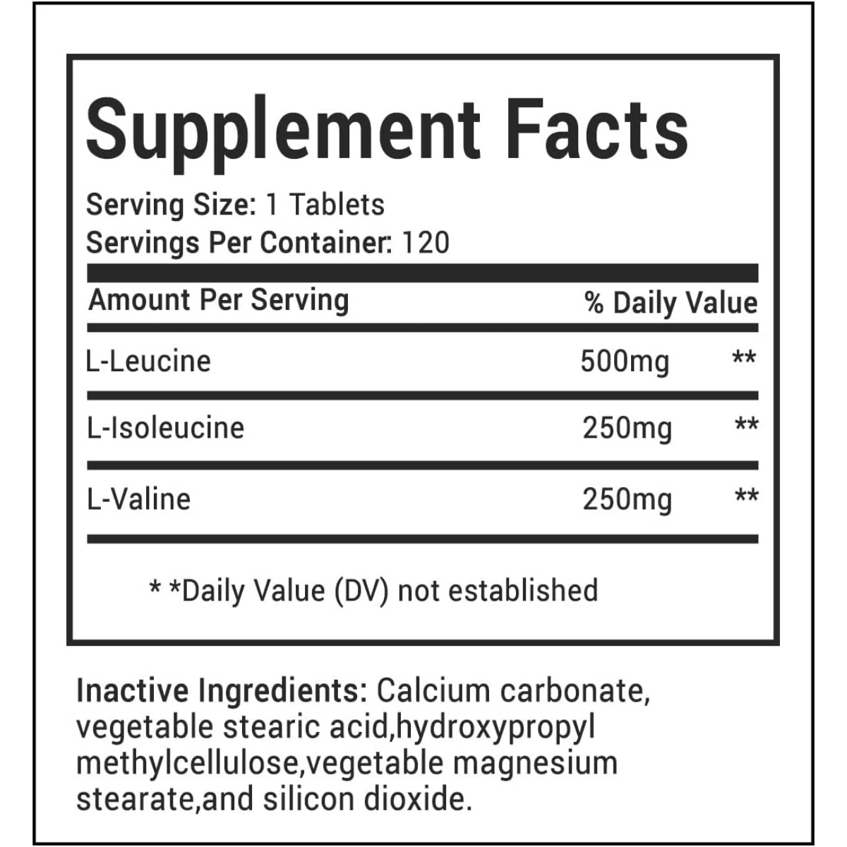 Hybrid Nutraceuticals BCAA 1000 mg - 120 Tabletas - Haz Tu Pedido