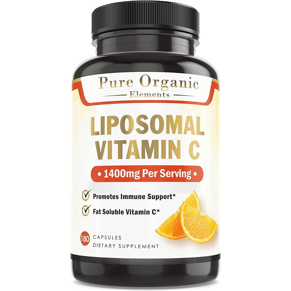 Pure Organic Elements Liposomal Vitamin C 1400 mg - 180 Cápsulas - Haz Tu Pedido