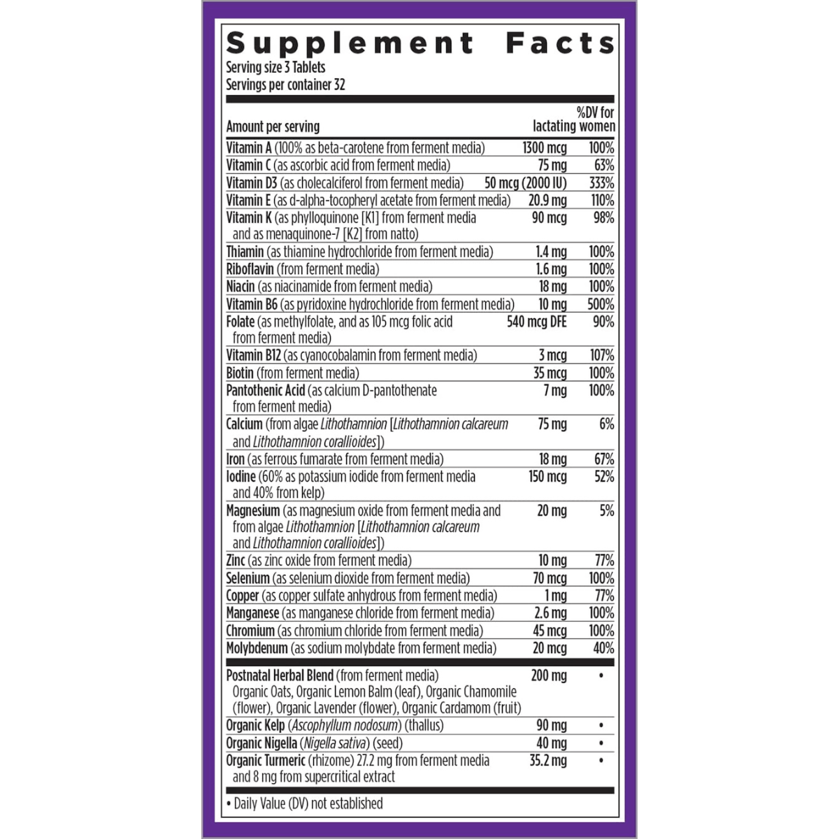 New Chapter Postnatal Multivitamin - Haz Tu Pedido
